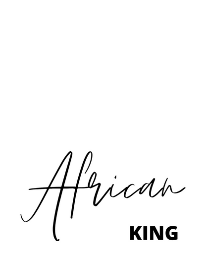 AFRICAN KING &amp; QUEEN SET